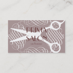 Tarjetas de visita elegantes del salón con