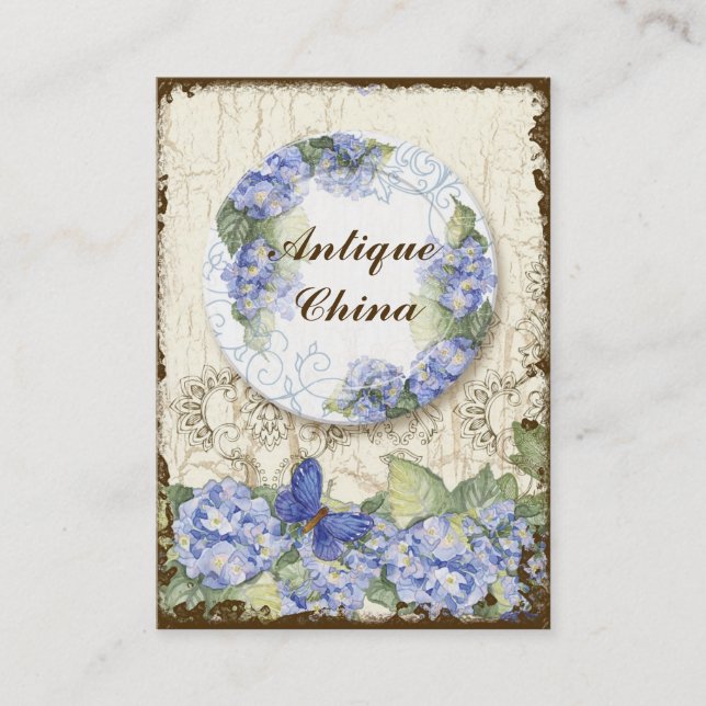Tarjetas de visita elegantes del Shoppe antiguo de (Anverso)