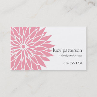 Tarjetas de visita elegantes elegantes del flower