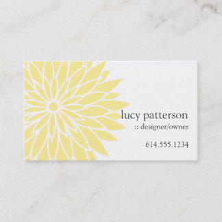 Tarjetas de visita elegantes elegantes del flower