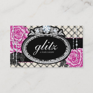 Tarjetas de visita elegantes lamentables del saló