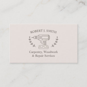 Tarjetas de visita elegantes para Wreath y Drill C