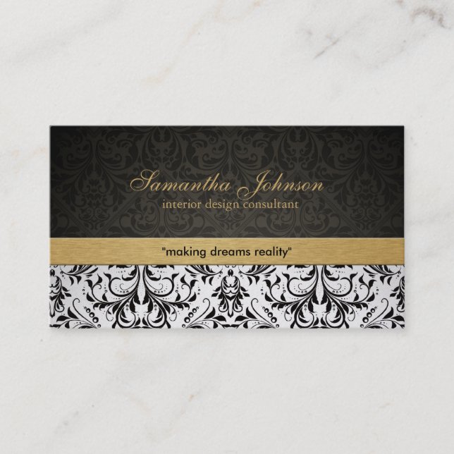 Tarjetas de visita elegantes profesionales del (Anverso)