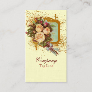 Tarjetas de visita elegantes subiós Victorian del