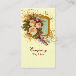 Tarjetas de visita elegantes subiós Victorian del