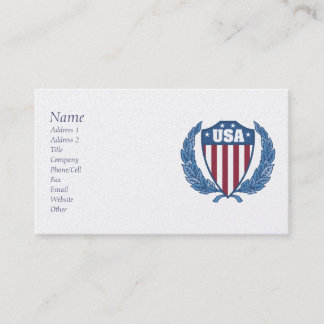 Tarjetas de visita Emblem de Estados Unidos para p