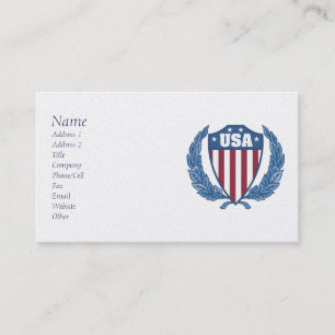 Tarjetas de visita Emblem de Estados Unidos Person