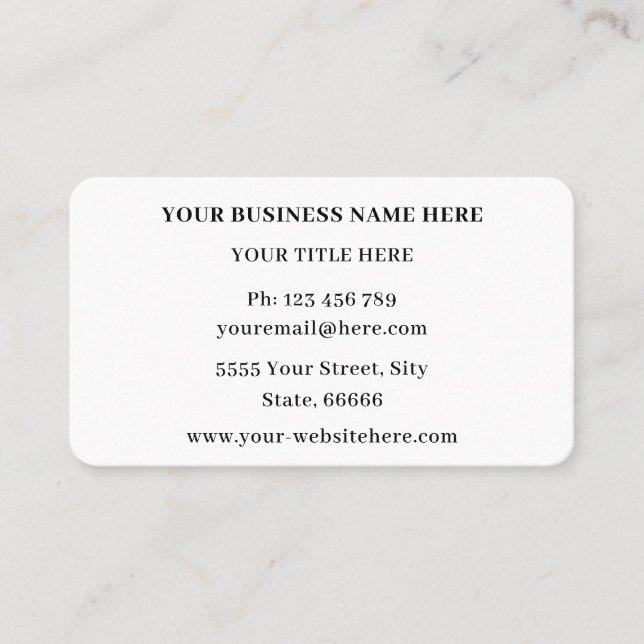 Tarjetas de visita empresarial modernas personaliz (Anverso)