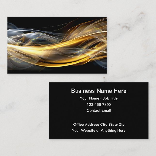 Tarjetas de visita empresarial originales y modern (Anverso / Reverso)