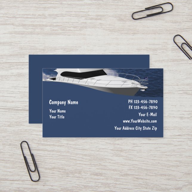 Tarjetas de visita en barco (Anverso/Reverso In Situ)
