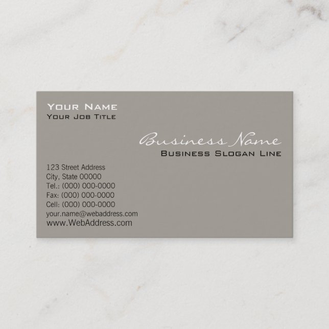 Tarjetas de visita en colores pastel elegantes (Anverso)
