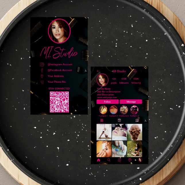 Tarjetas de visita en Instagram, Influencer, Estet (Subido por el creador)