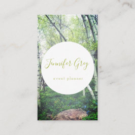 Tarjetas de visita encantadas de maderas de abedul