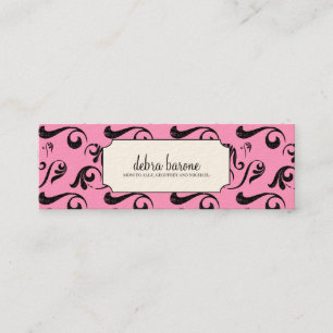 Tarjetas de visita enrrolladas de la mamá