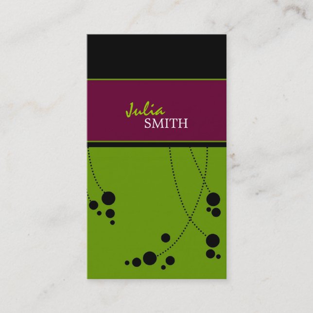 Tarjetas de visita enrrolladas de los puntos (Anverso)