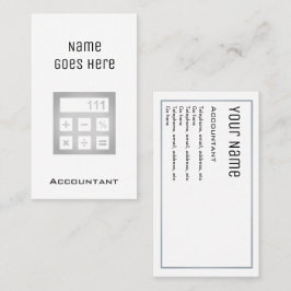 Tarjetas de visita "esenciales" del contable