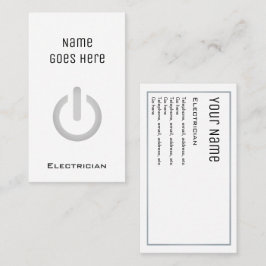 Tarjetas de visita "esenciales" del electricista