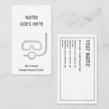 Tarjetas de visita "esenciales" del instructor del