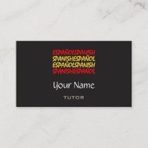 Tarjetas de visita españolas del profesor