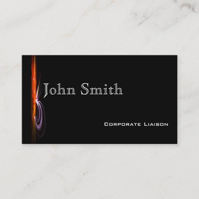 Tarjetas de visita estándar de Naranja de fuente m (Anverso)