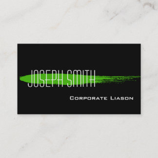 Tarjetas de visita estándar Green Ink Spot