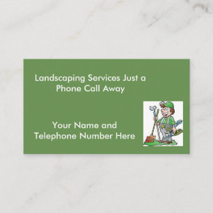 Tarjetas de visita estándar Landscaper