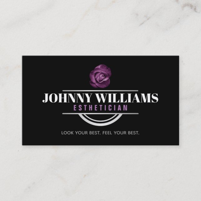 Tarjetas de visita esteticista de personalizable (Anverso)