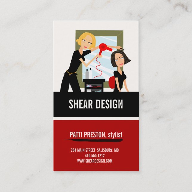 Tarjetas de visita estilistas (Anverso)