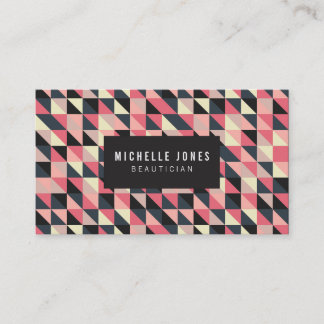 Tarjetas de visita estilistas Aztec Triangles