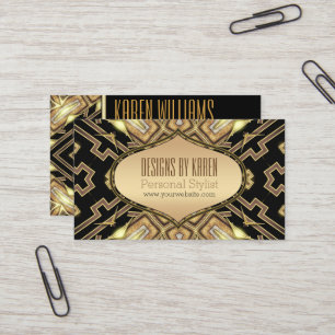 Tarjetas de visita estilistas de la diosa Gatsby B