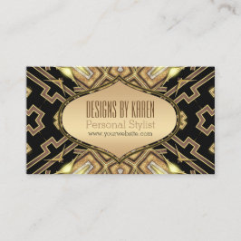 Tarjetas de visita estilistas de la diosa Gatsby B