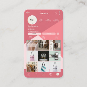 Tarjetas de visita estilistas de moda Hair   Insta