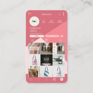 Tarjetas de visita estilistas de moda Hair | Insta