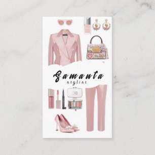 Tarjetas de visita estilistas de moda modernas