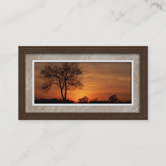 Tarjetas de visita - estilo 01 (marrón) del marco (Anverso)