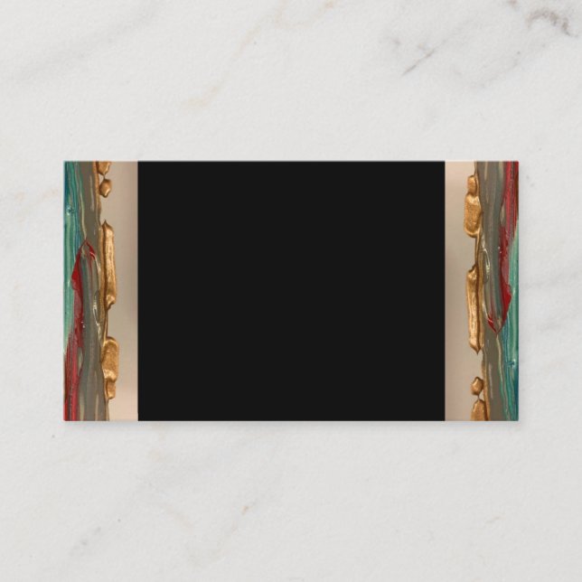 Tarjetas de visita estilo nativo azteca tribal (Anverso)