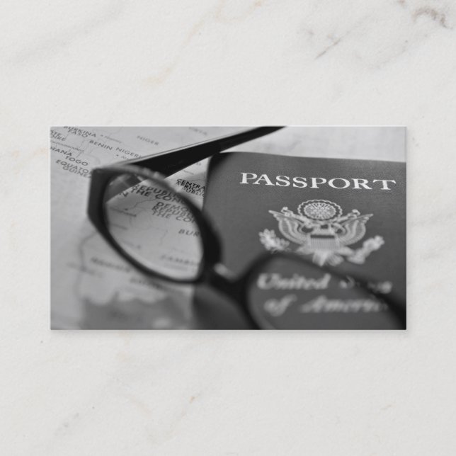 Tarjetas de visita expertas del viaje (Anverso)