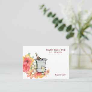 Tarjetas de visita, Exquisito almacén de bebidas 