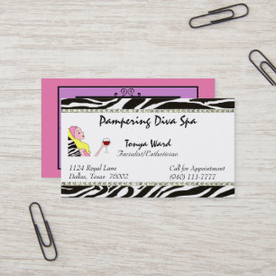 Tarjetas de visita facial/esteticista/salon