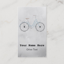 Tarjetas de visita fácil de Personalizar para bici