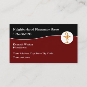 Tarjetas de visita Farmacéutica Farmacéutica Far