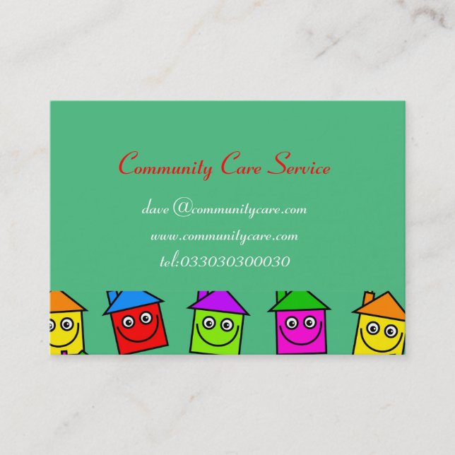 Tarjetas de visita felices del papel pintado de la (Anverso)