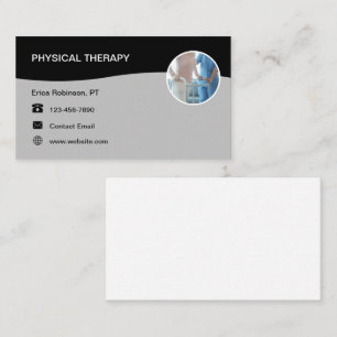 Tarjetas de visita física de terapia terapéutica f
