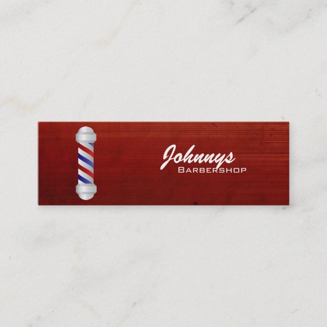 Tarjetas de visita flacas de la peluquería de (Anverso)
