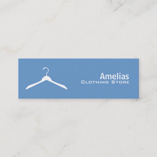 Tarjetas de visita flacas de la tienda de ropa (Anverso)