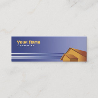 Tarjetas de visita flacas del carpintero