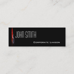 Tarjetas de visita flacas rojas de la fuente