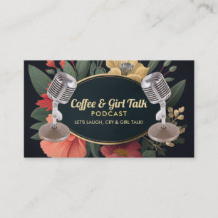 Tarjetas de visita floral