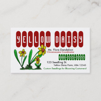 Tarjetas de visita floral