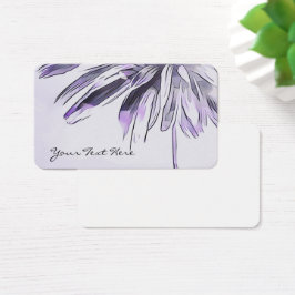 Tarjetas de visita floral